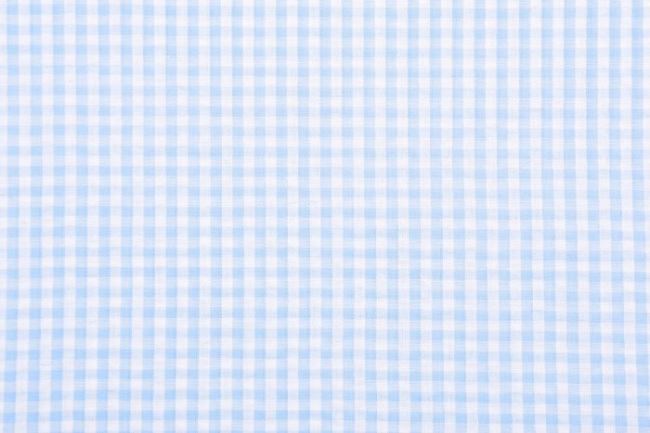 Krešovaná blúzka s tkaným vzorom modrej kocky 13163/003