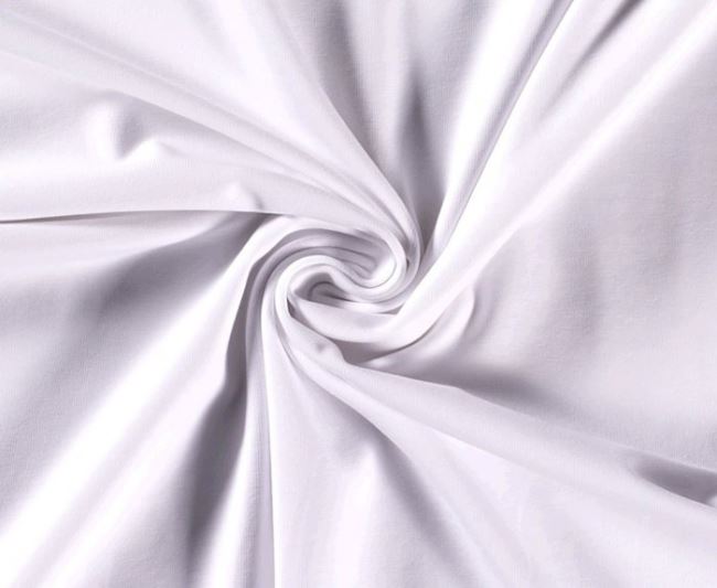 Bavlnený úplet v bielej farbe 10800/050