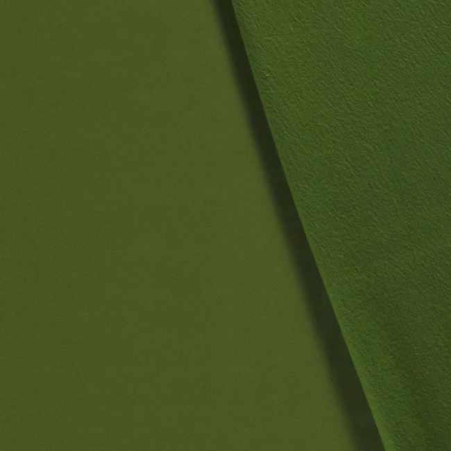 Teplákovina počesaná v zelenej farbe 05650/026