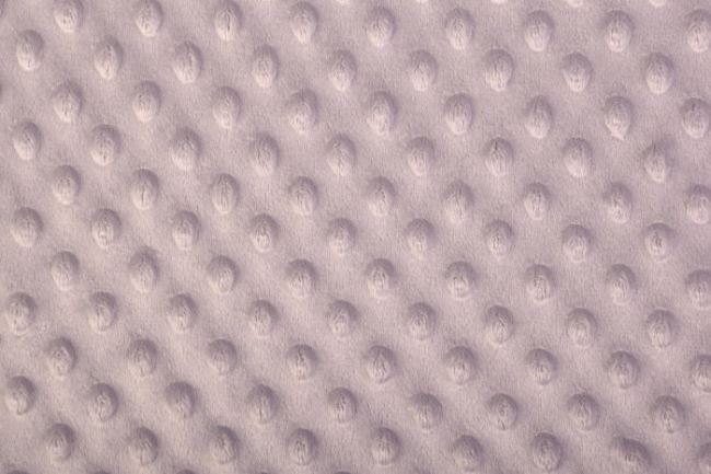 Minky fleece v šedo-béžovej farbe s vytlačenými bodkami 03347/052
