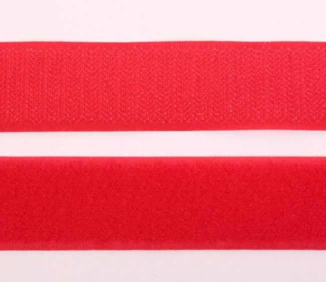 Suchý zips 30 mm v červenej farbe I-TR0-30-330