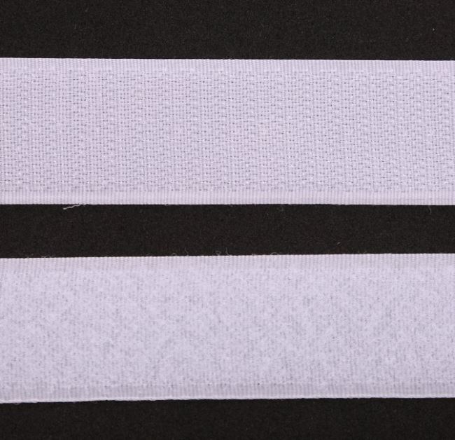 Suchý zips 25 mm v bielej farbe I-TR0-30-101