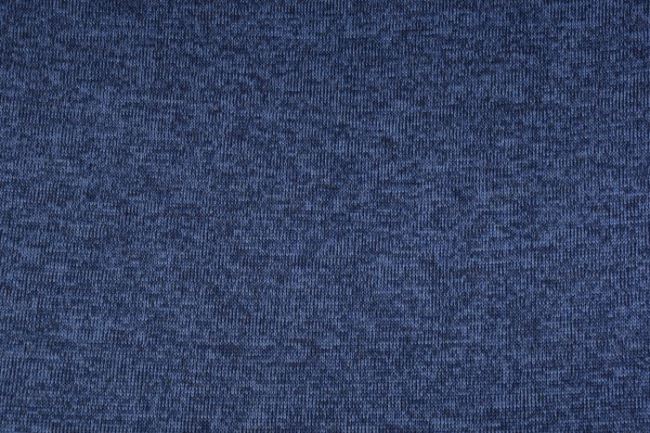 Melírovaná pletenina v tmavo modrej farbe 03082/007