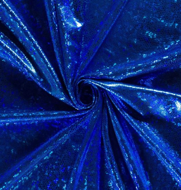 Lamé pletenina so vzorom v kráľovskej modrej 02213/005