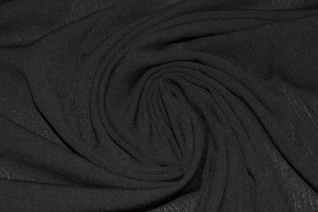 Krešovaná bavlna v čiernej farbe BC60