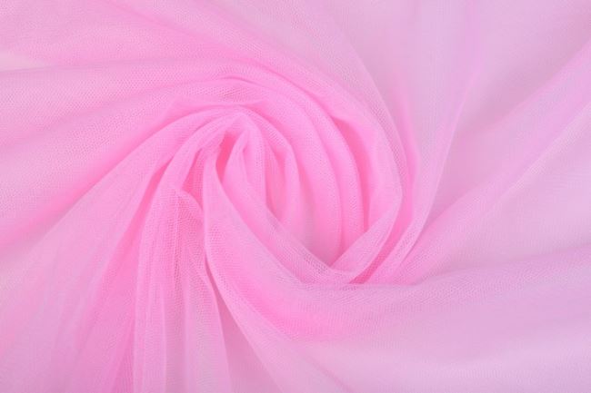 Jemný tyl vo svetlo ružovej farbe 330-61205