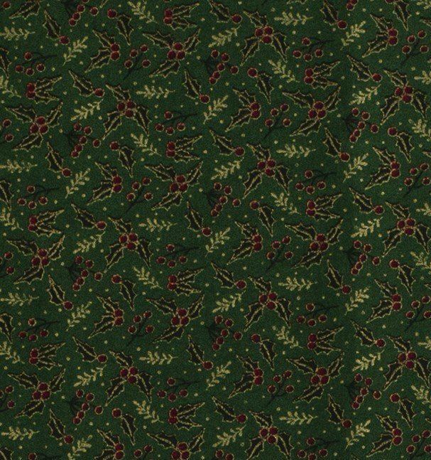 Vianočná látka z bavlny v zelenej farbe s cestmínom 14715/025