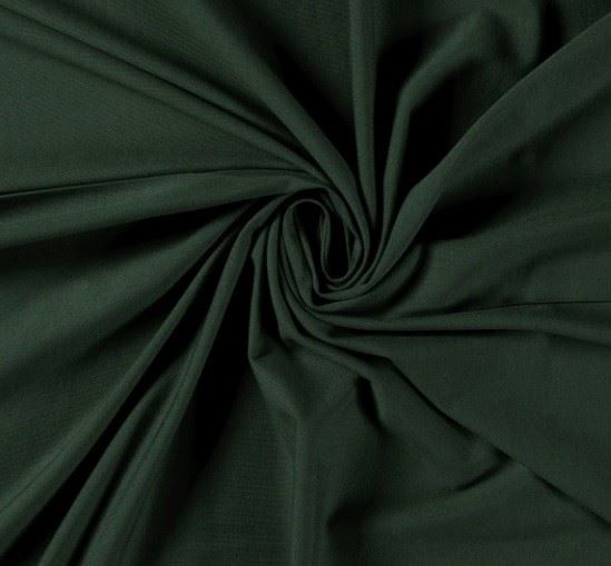 Bavlnený úplet v tmavo zelenej farbe TG77148