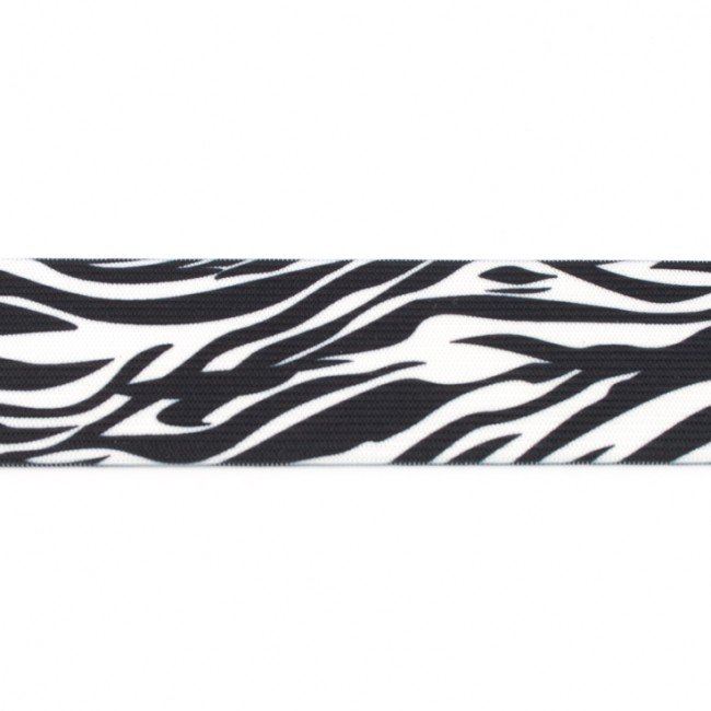 Ozdobná guma so vzorom zebry 4 cm 10344