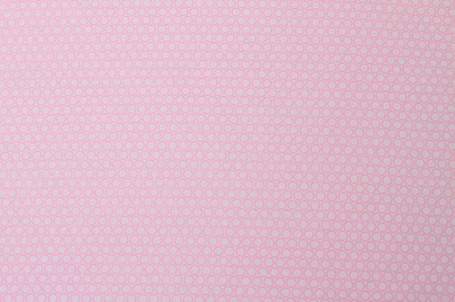 Bavlna so vzorom koliesok v ružovej farbe 6507/13