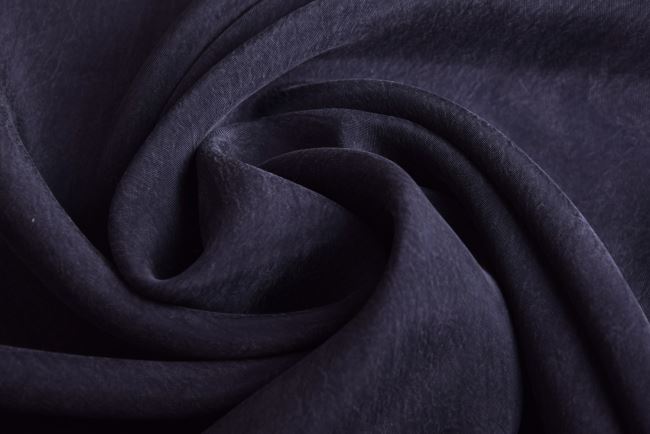 Cupro s prímesou bavlny v tmavo modrej farbe QT009