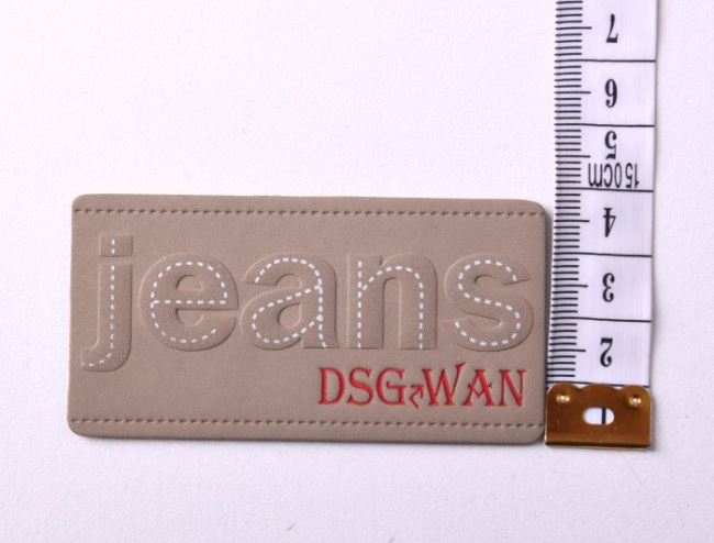Nášivka v béžovej farbe Jeans CW03