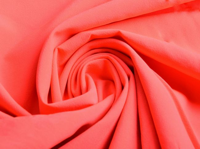Látka na športové elastické nohavice/bundy vo svietivo ružovej farbe DEC0014