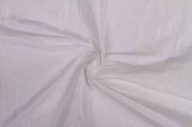 Taft krešovaný v bielej farbe 05516/050