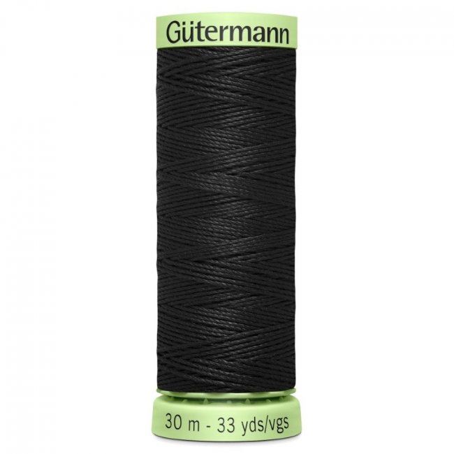 Extra silná šijacia niť Gütermann v čiernej farbe J-000