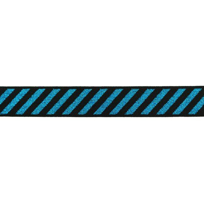 Ozdobná guma s farebnými pruhmi široká 2,5 cm 32802