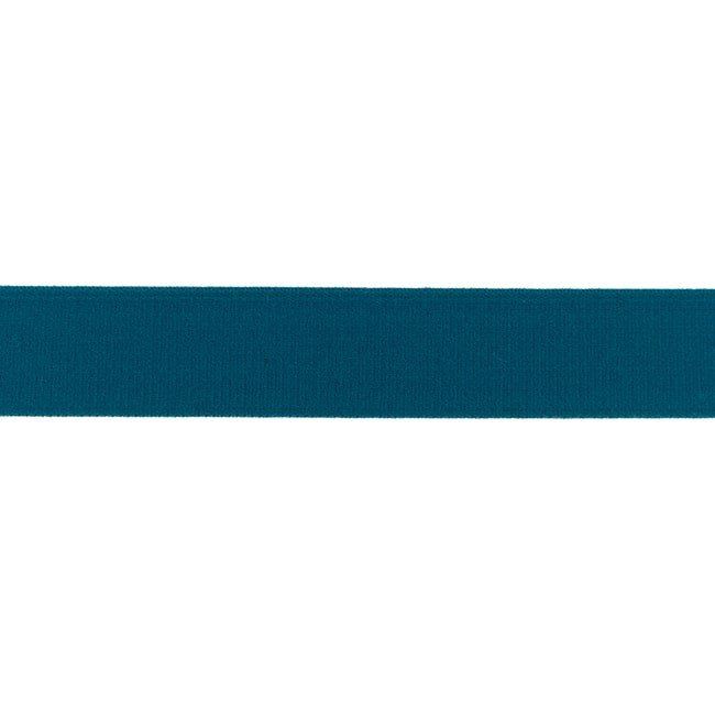 Ozdobná guma v petrolejovej farbe 2,5 cm 32145