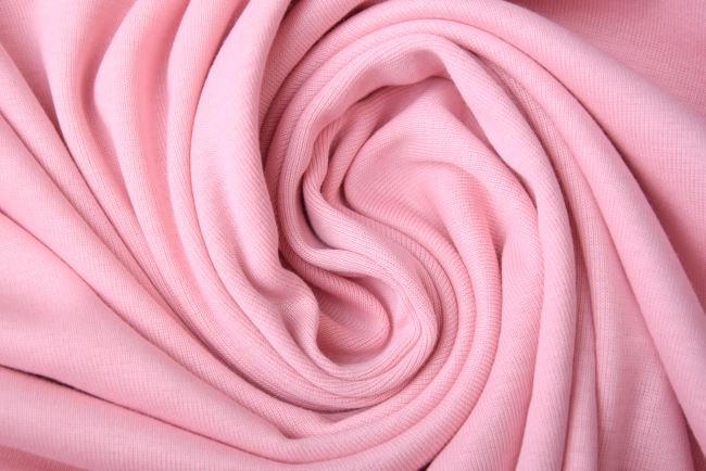 Bavlnený úplet vo svetlo ružovej farbe PAR85