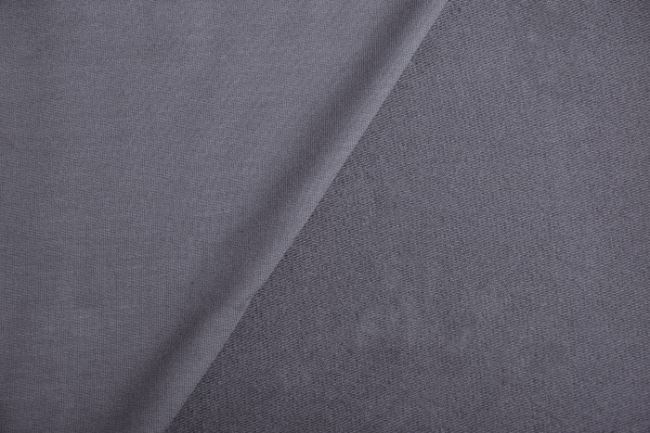 Bambusová teplákovina French Terry v šedej farbe 0901/975