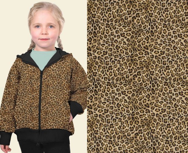 Softshell s digitálnou potlačou zvieracieho motívu leopard 20420/053