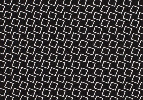 Viskózová látka v čiernej farbe s geometrickým vzorom 13256/069