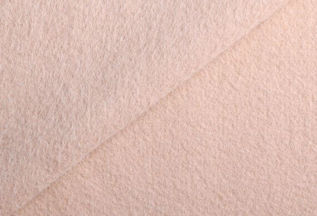 Kabátová látka v pieskovej farbe s vlasom Q22301-054