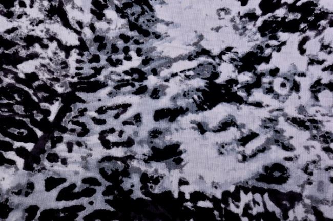 Ľan s prímesou viskózy so zvieracím vzorom 2168/069