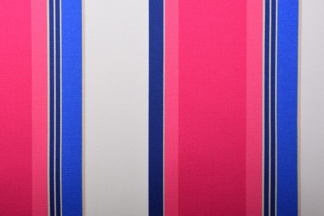 Strečová bavlna so vzorom farebných pruhov TF007