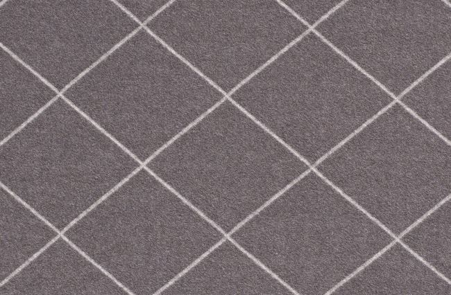 Kabátová pletenina šedej farby s geometrickým vzorom 16219/067