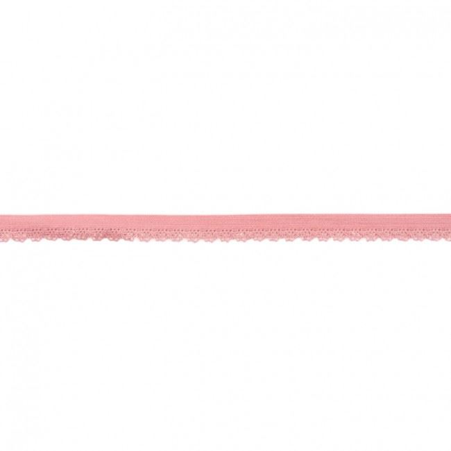 Guma s čipkou v ružovej farbe 367R-43923