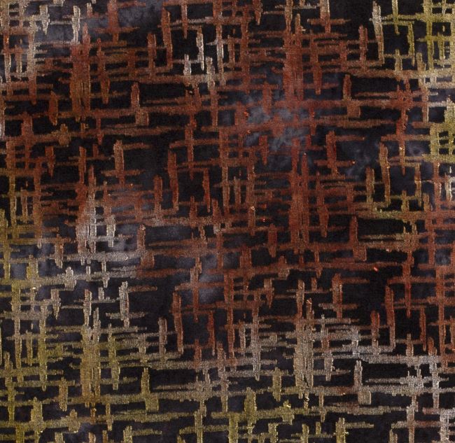 Viskózový úplet s farebným batikovaným vzorom s pruhmi 18021/056