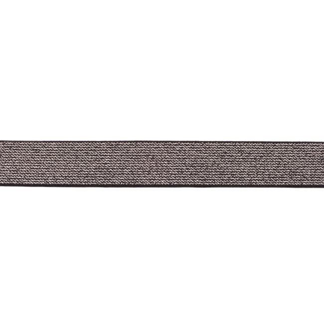 Ozdobná čierna guma široká 2,5 cm 44262