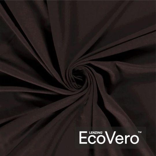 Viskózová teplákovina Eco Vero v tmavo hnedej farbe 18501/058