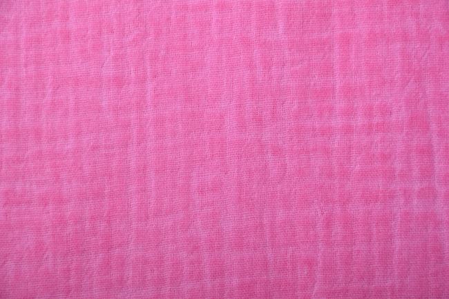 Mušelín v sýto ružovej farbe s vintage vzhľadom 18780/875
