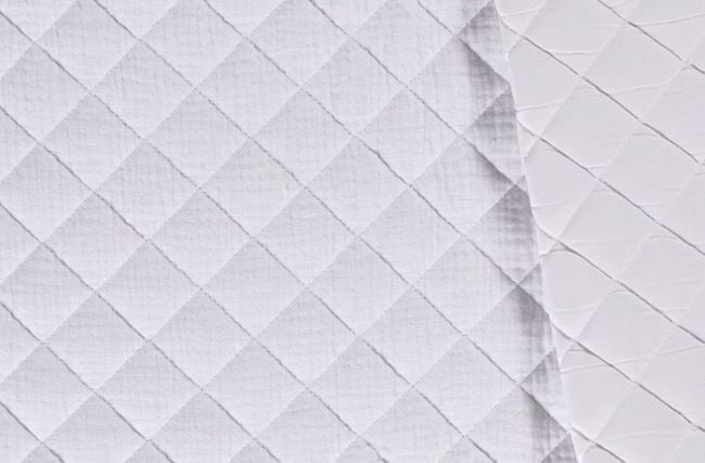 Bavlnený prešiv z mušelínu v bielej farbe 16248/050