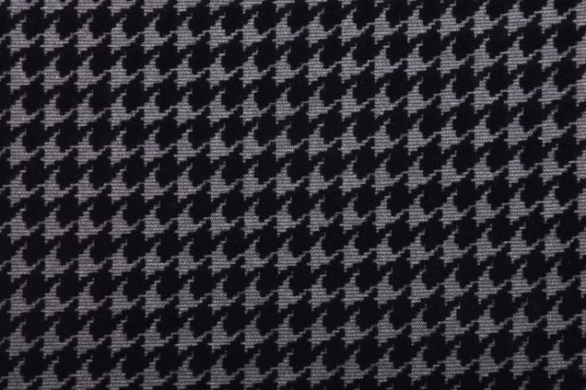 Punto di Roma v šedej farbe so semišovým vzorom kohútia stopy 10370/067