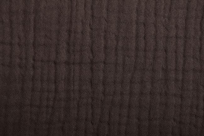 Štvorvrstvový mušelín v hnedej farbe 186216