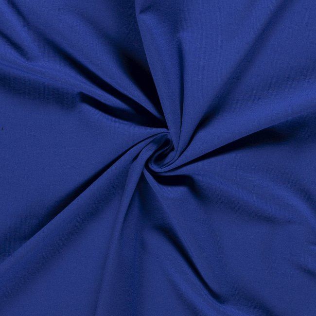 Bavlnený úplet vo farbe kráľovská modrá 05438/105
