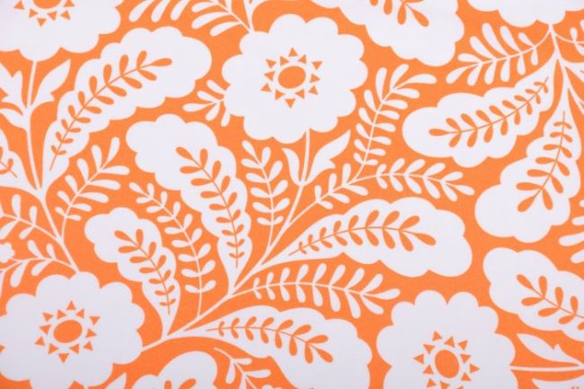Americká bavlna na patchwork z kolekcie Retro spring s motívom kvetín PWHB059