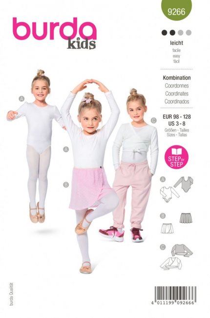 Strih na detské baletné oblečenie veľ. 98-128 9266