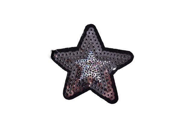 Nažehľovacia nášivka v tvare hviezdy s flitramiTH330