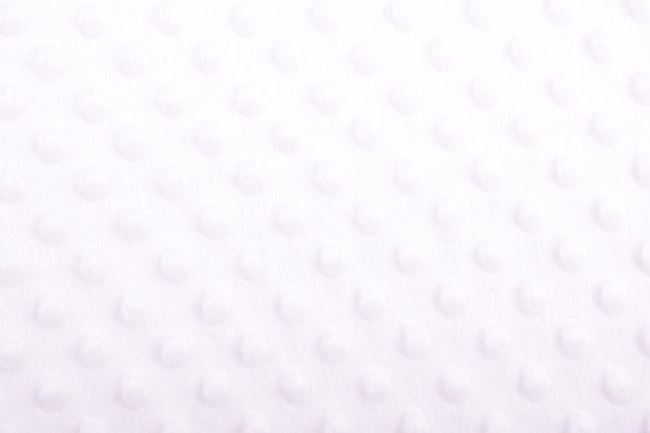 Minky fleece v smotanovej farbe s vytlačenými bodkami 03347/051