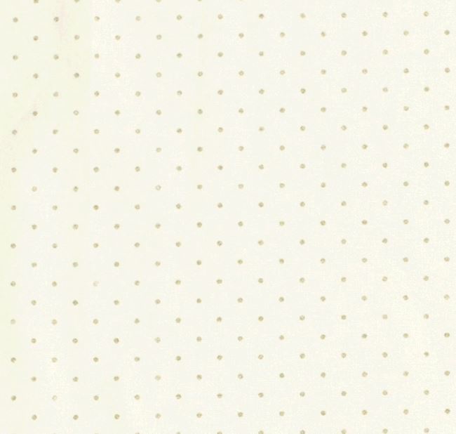 Vianočná látka z bavlny v smotanovej farbe s potlačou zlatých bodiek 20701/051