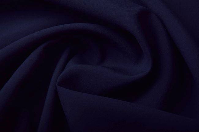 Cupro s prímesou bavlny v tmavo modrej farbe Q1022