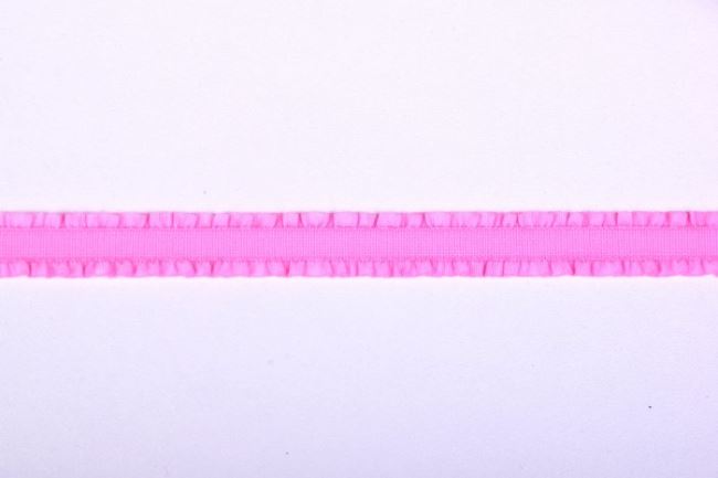Lemovacia guma s volánmi v ružovej farbe o šírke 1,2 cm 43510