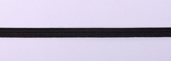 Čierna bielizňová guma 6mm široká I-EL0-88006-332