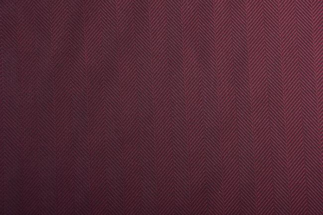 Podšívka polyesterová vo vínovej farbe s tkaným vzorom pruhov PD176