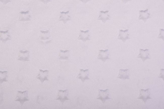 Minky fleece v smotanovej farbe s hviezdičkami 61938
