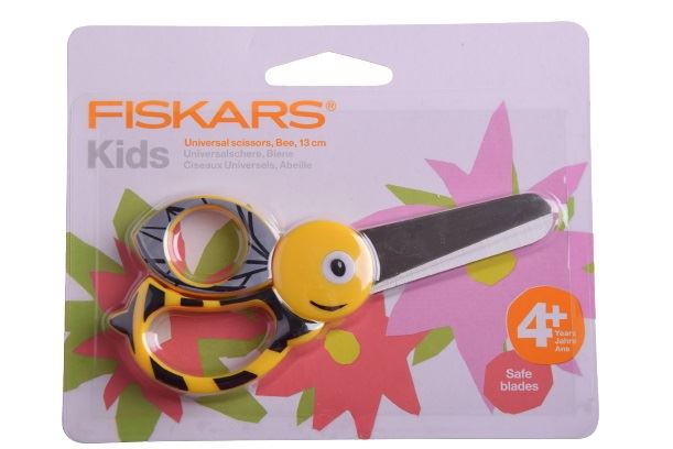 Detské nožnice Fiskars s dizajnom včiel 13 cm 1003747