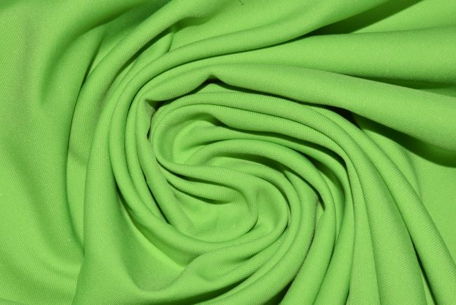 Elastická látka na športové nohavice/bundy v jasne zelenej farbe DEC0074